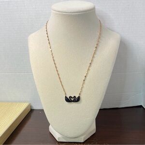 Swarovski Black Swan Necklace NWOT